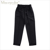 [miss eye d'or] 錐形褲 黑色
